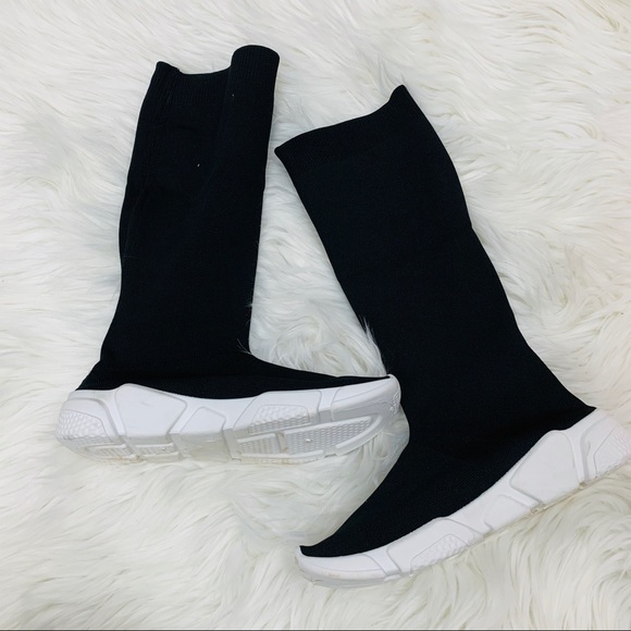 Black calf sock sneaker - Picture 8 of 8